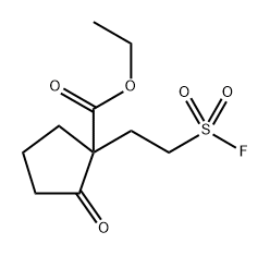 1-[2-(fluorosulfonyl)ethyl]-2-oxo-, ethyl ester Cyclopentanecarboxylic acid Structure