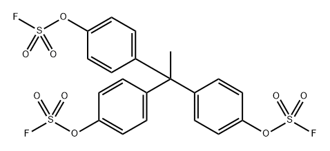 S,S',S''-(ethylidynetri-4,1-phenylene) ester Fluorosulfuric acid Structure