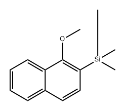 (1-methoxynaphthalen-2-yl)trimethylsilane 구조식 이미지