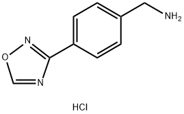 4-(1,2,4-oxadiazol-3-yl)benzenemethamine hydrochloride Structure