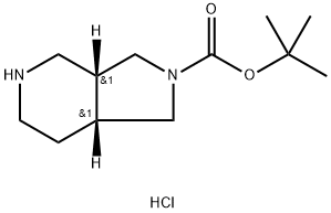 cis-Octahydro-pyrrolo[3,4-c]pyridine-2-carboxylic acid tert-butyl ester hydrochloride Structure