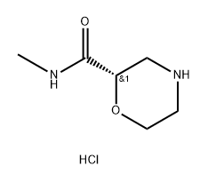 2-Morpholinecarboxamide,N-methyl-,hydrochloride,(2S)- Structure