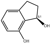 (R)-2,3-dihydro-1H-indene-1,7-diol Structure