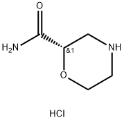 2-Morpholinecarboxamide, hydrochloride, (2S)- Structure