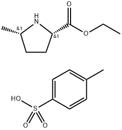 L-Proline, 5-methyl-, ethyl ester, (5S)-, 4-methylbenzenesulfonate (1:1) Structure