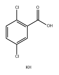 Benzoic acid, 2,5-dichloro-, potassium salt (1:1) Structure