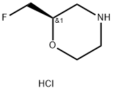 Morpholine, 2-(fluoromethyl)-, hydrochloride (1:1), (2R)- 구조식 이미지