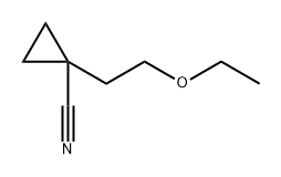 1-(2-ethoxyethyl)cyclopropane-1-carbonitrile Structure