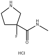 3-fluoro-N-methylpyrrolidine-3-carboxamide
hydrochloride 구조식 이미지