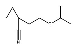 1-(2-isopropoxyethyl)cyclopropane-1-carbonitrile Structure