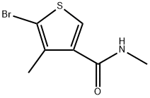 5-Bromo-N,4-dimethyl-3-thiophenecarboxamide Structure