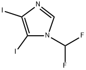 1-(difluoromethyl)-4,5-diiodo-1H-imidazole Structure