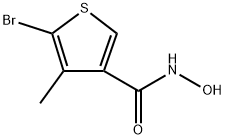 5-Bromo-N-hydroxy-4-methyl-3-thiophenecarboxamide Structure