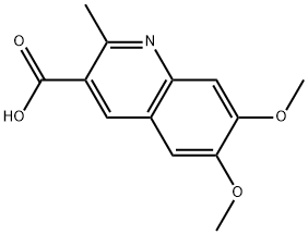 6,7-dimethoxy-2-methylquinoline-3-carboxylic acid Structure