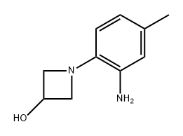 1-(2-amino-4-methylphenyl)azetidin-3-ol 구조식 이미지