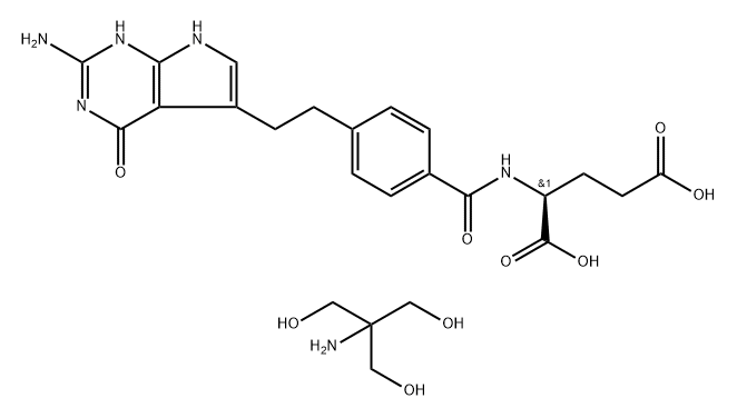 Pemetrexed tromethamine Structure