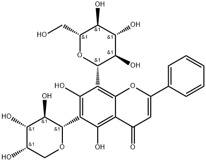 Chrysin 6-C-arabinoside 8-C-glucoside Structure