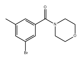 (3-Bromo-5-methylphenyl)(morpholino)methanone Structure