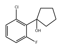 1-(2-chloro-6-fluorophenyl)cyclopentanol Structure