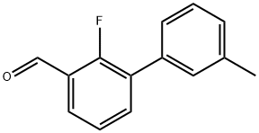 2-fluoro-3'-methyl-[1,1'-biphenyl]-3-carbaldehyde Structure