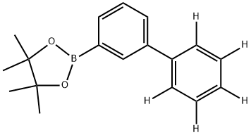 2-([1,1'-biphenyl]-3-yl-2',3',4',5',6'-d5)-4,4,5,5-tertramethyl-1,3,2-dioxaborolane Structure