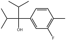 3-Fluoro-4-methyl-α,α-bis(1-methylethyl)benzenemethanol 구조식 이미지