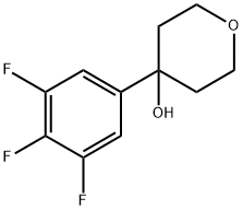 4-(3,4,5-trifluorophenyl)tetrahydro-2H-pyran-4-ol Structure