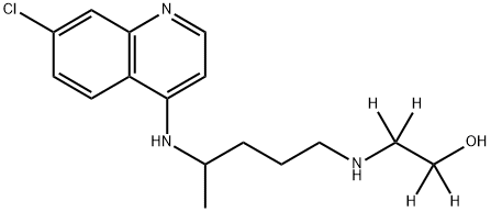 Hydroxychloroquine Sulfate EP Impurity C-d4 (Desethyl Hydroxy Chloroquine-d4) Structure