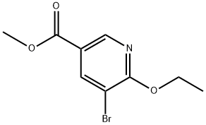 methyl 5-bromo-6-ethoxynicotinate 구조식 이미지