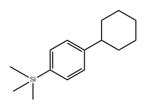 (4-cyclohexylphenyl)trimethylsilane Structure