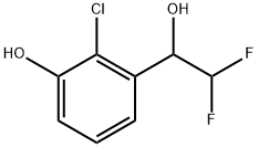 2-Chloro-α-(difluoromethyl)-3-hydroxybenzenemethanol Structure