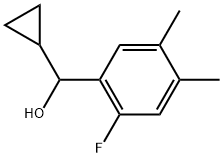 α-Cyclopropyl-2-fluoro-4,5-dimethylbenzenemethanol Structure