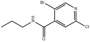 5-bromo-2-chloro-N-propylisonicotinamide Structure