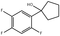 1-(2,4,5-trifluorophenyl)cyclopentanol Structure