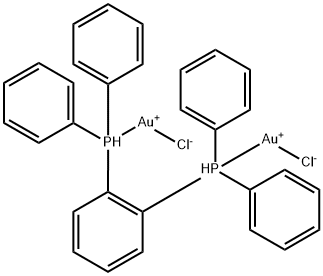 Gold, dichloro[μ-[1,1'-(1,2-phenylene)bis[1,1-diphenylphosphine-κP]]]di- 구조식 이미지