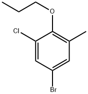 5-Bromo-1-chloro-3-methyl-2-propoxybenzene 구조식 이미지