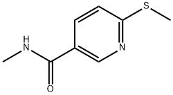 N-Methyl-6-(methylthio)-3-pyridinecarboxamide Structure