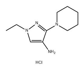 1-ethyl-3-piperidin-1-yl-1H-pyrazol-4-amine Structure