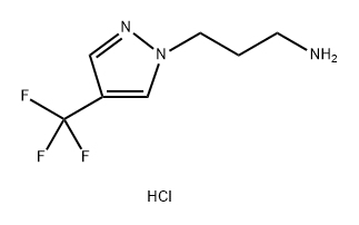3-[4-(trifluoromethyl)-1H-pyrazol-1-yl]propan-1-amine 구조식 이미지