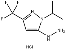 5-hydrazino-1-isopropyl-3-(trifluoromethyl)-1H-pyrazole Structure