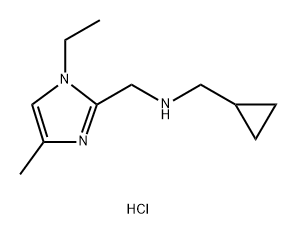 1-cyclopropyl-N-[(1-ethyl-4-methyl-1H-imidazol-2-yl)methyl]methanamine Structure