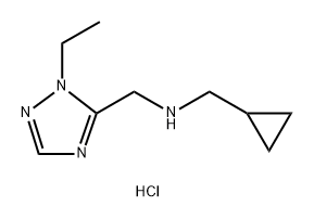 1-cyclopropyl-N-[(1-ethyl-1H-1,2,4-triazol-5-yl)methyl]methanamine Structure