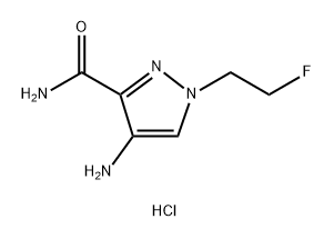 4-amino-1-(2-fluoroethyl)-1H-pyrazole-3-carboxamide Structure