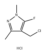 4-(chloromethyl)-5-fluoro-1,3-dimethyl-1H-pyrazole Structure