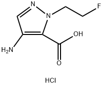 4-amino-1-(2-fluoroethyl)-1H-pyrazole-5-carboxylic acid Structure