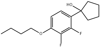 1-(4-butoxy-2,3-difluorophenyl)cyclopentanol Structure