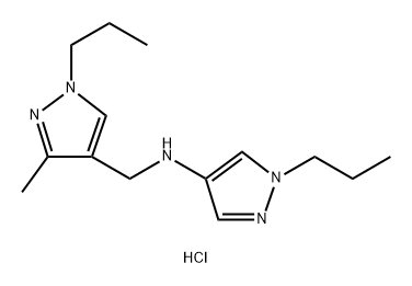 N-[(3-methyl-1-propyl-1H-pyrazol-4-yl)methyl]-1-propyl-1H-pyrazol-4-amine Structure