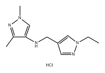 N-[(1-ethyl-1H-pyrazol-4-yl)methyl]-1,3-dimethyl-1H-pyrazol-4-amine Structure