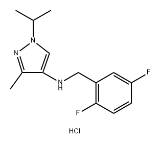 N-(2,5-difluorobenzyl)-1-isopropyl-3-methyl-1H-pyrazol-4-amine Structure