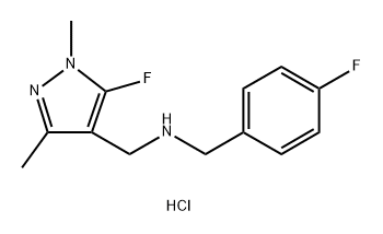 (4-fluorobenzyl)[(5-fluoro-1,3-dimethyl-1H-pyrazol-4-yl)methyl]amine Structure